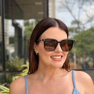 safine com br oculos de sol feminino quadrado marrom duda