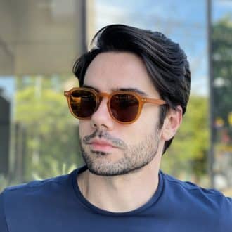 safine com br oculos de sol masculino redondo caramelo samuel 1