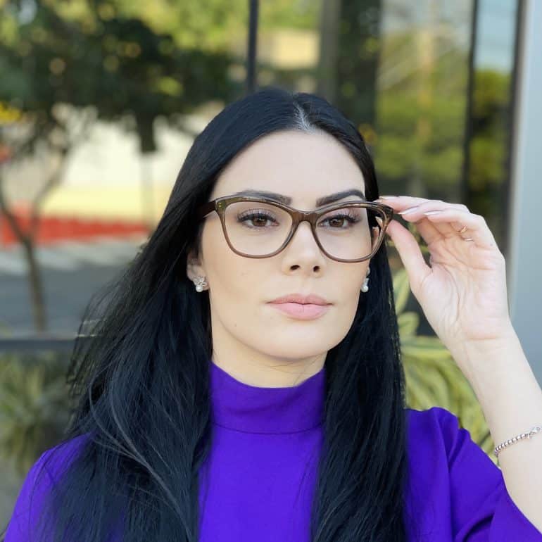 safine com br oculos de grau feminino gatinho marrom jolie 1