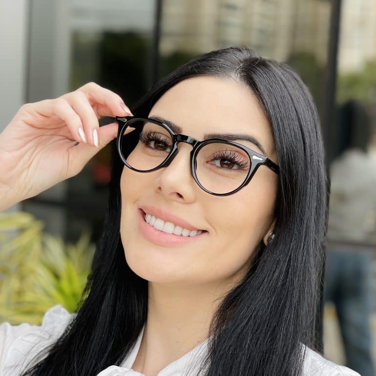 safine com br oculos de grau feminino gatinho preto fantine 3