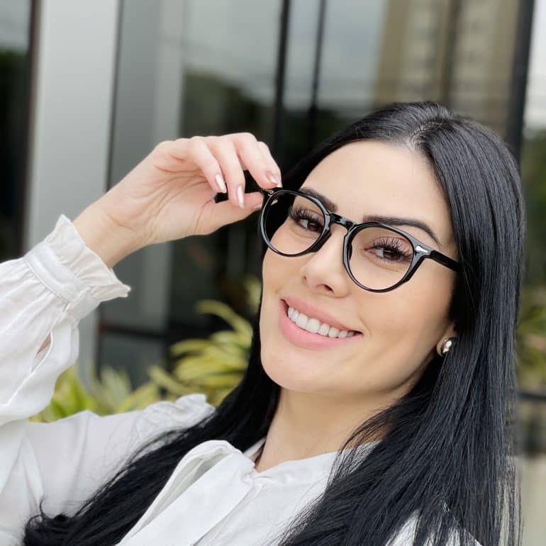 safine com br oculos de grau feminino gatinho preto fantine