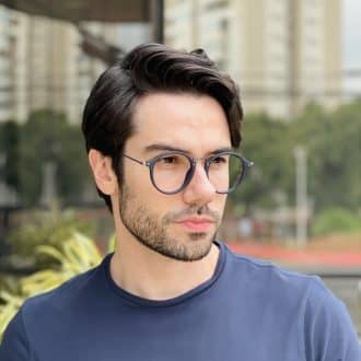 safine com br oculos de grau masculino redondo azul elvis 1