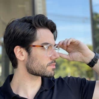 safine com br oculos de grau masculino redondo transparente theodoro 2