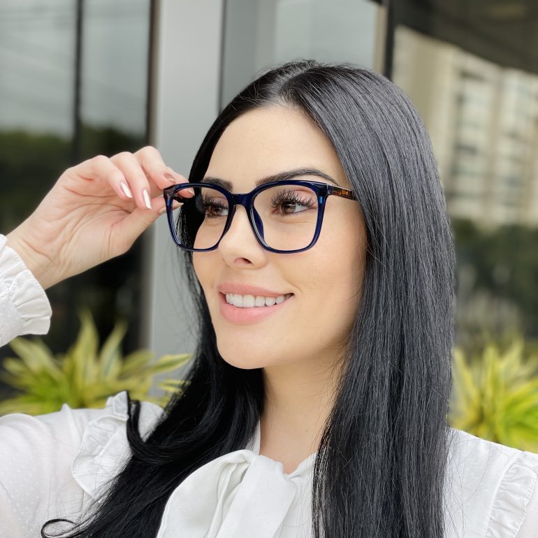 safine com br oculos feminino 2 em 1 clip on quadrado azul amalia 2