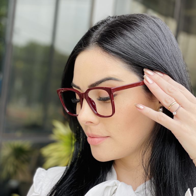 safine com br oculos feminino 2 em 1 clip on quadrado marsala amalia 2