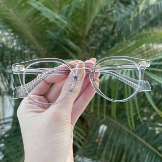 Óculos de Sol Feminino Retangular Preto Jordana - Safine