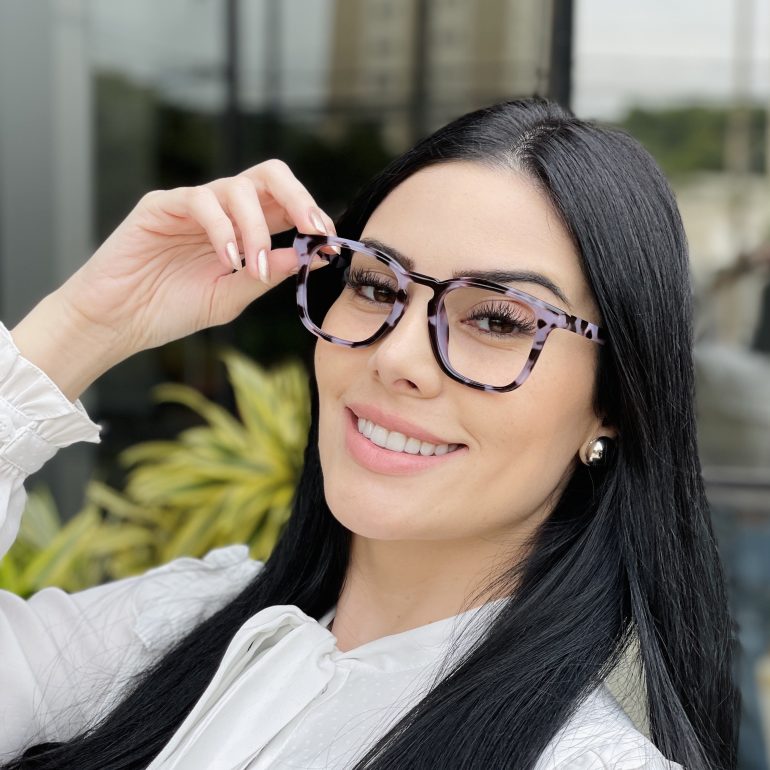 safine com br oculos de grau feminino quadrado tartaruga e rosa daniele 4