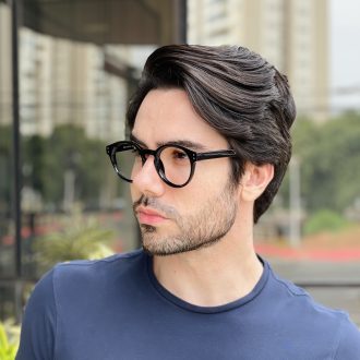 safine com br oculos de grau masculino redondo preto nicolas 3