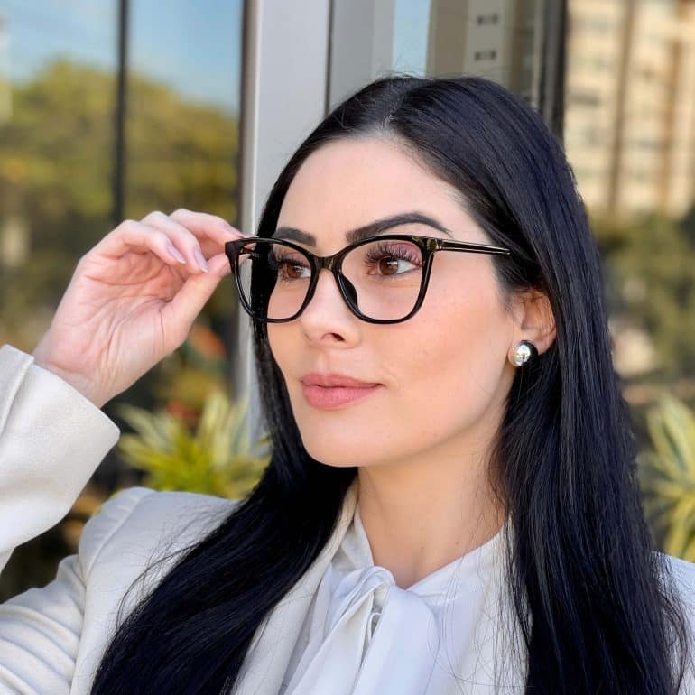 safine com br oculos feminino 2 em 1 clip on gatinho preto analice 2