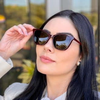 safine com br oculos feminino 2 em 1 clip on gatinho vinho analice 5