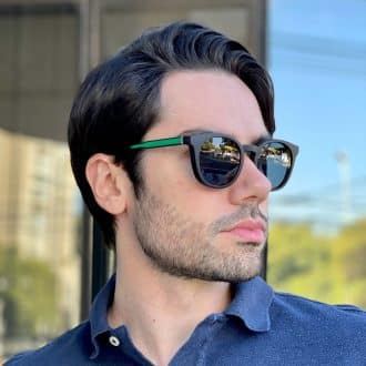 safine com br oculos 2 em 1 clip on masculino redondo preto e verde jonas 3