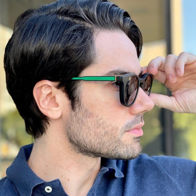 safine com br oculos 2 em 1 clip on masculino redondo verde jonas 5