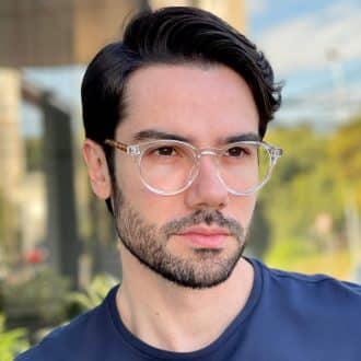 safine com br oculos de grau masculino redondo transparente ulisses 2