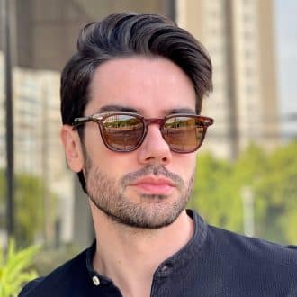 safine com br oculos de sol masculino redondo marrom ivan 2