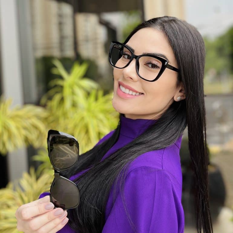 safine com br oculos 2 em 1 clip on gatinho preto sandra