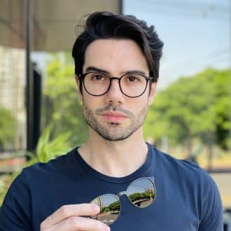 safine com br oculos 2 em 1 clip on masculino redondo preto rui 2 0