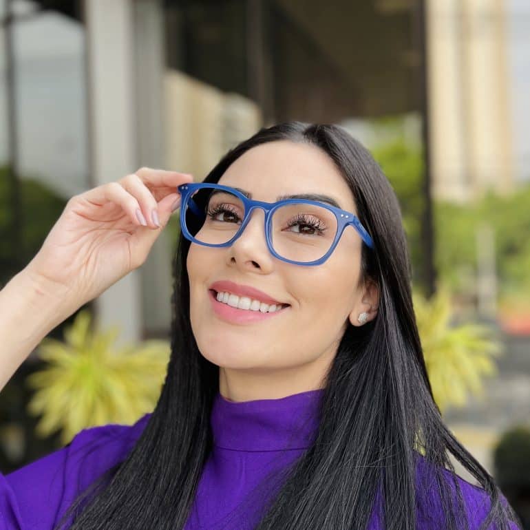 safine com br oculos de grau feminino quadrado azul tania 1