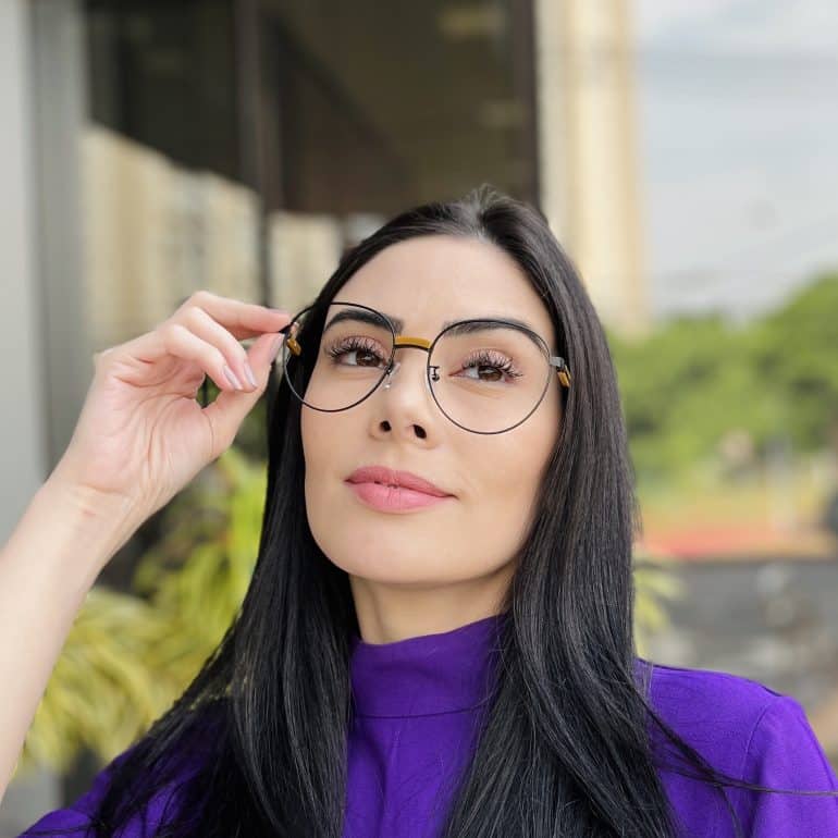 safine com br oculos de grau feminino redondo preto cristal 2