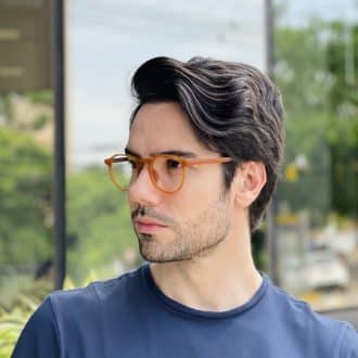 safine com br oculos de grau masculino redondo caramelo caio 3