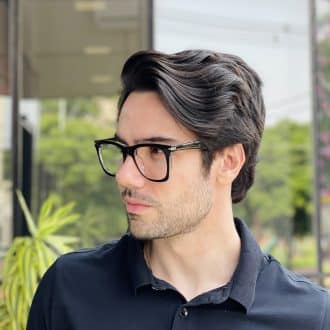 safine com br oculos de grau masculino quadrado preto lorenzo 3