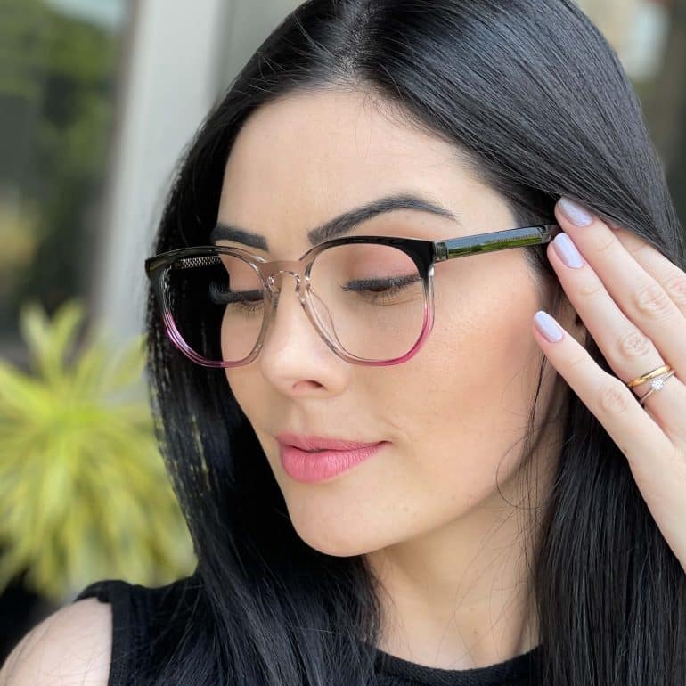 safine com br oculos 2 em 1 clip on hexagonal cinza e rosa dulce 5