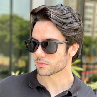 safine com br oculos 3 em 1 clip on masculino retangular azul alan