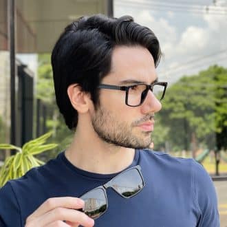 safine com br oculos 3 em 1 clip on masculino retangular preto george 3