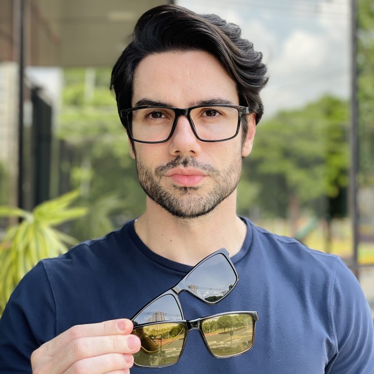 safine com br oculos 3 em 1 clip on masculino retangular preto george