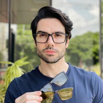 safine com br oculos 3 em 1 clip on masculino retangular tartaruga george