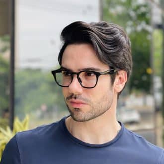 safine com br oculos de grau masculino quadrado preto martim