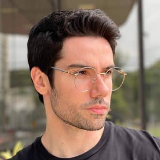 safine com br oculos de grau masculino redondo cinza alexandre 2