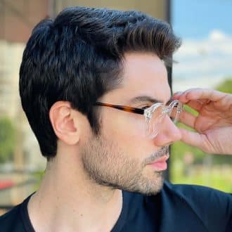 safine com br oculos de grau masculino redondo transparente levi 3
