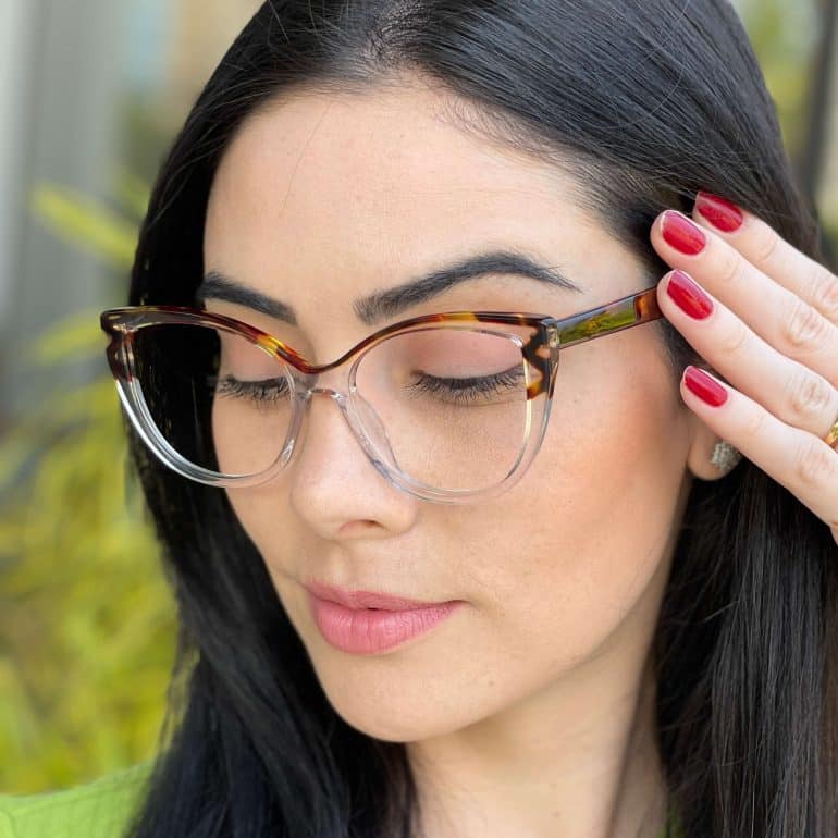 safine com br oculos de grau feminino gatinho transparente livia 2