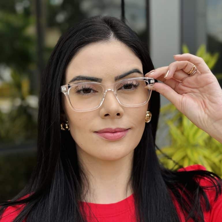 safine com br oculos de grau feminino quadrado transparente manu 1