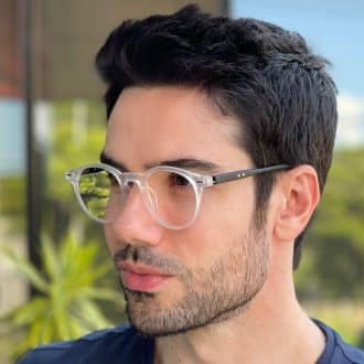 safine com br oculos de grau masculino redondo transparente luiz 4