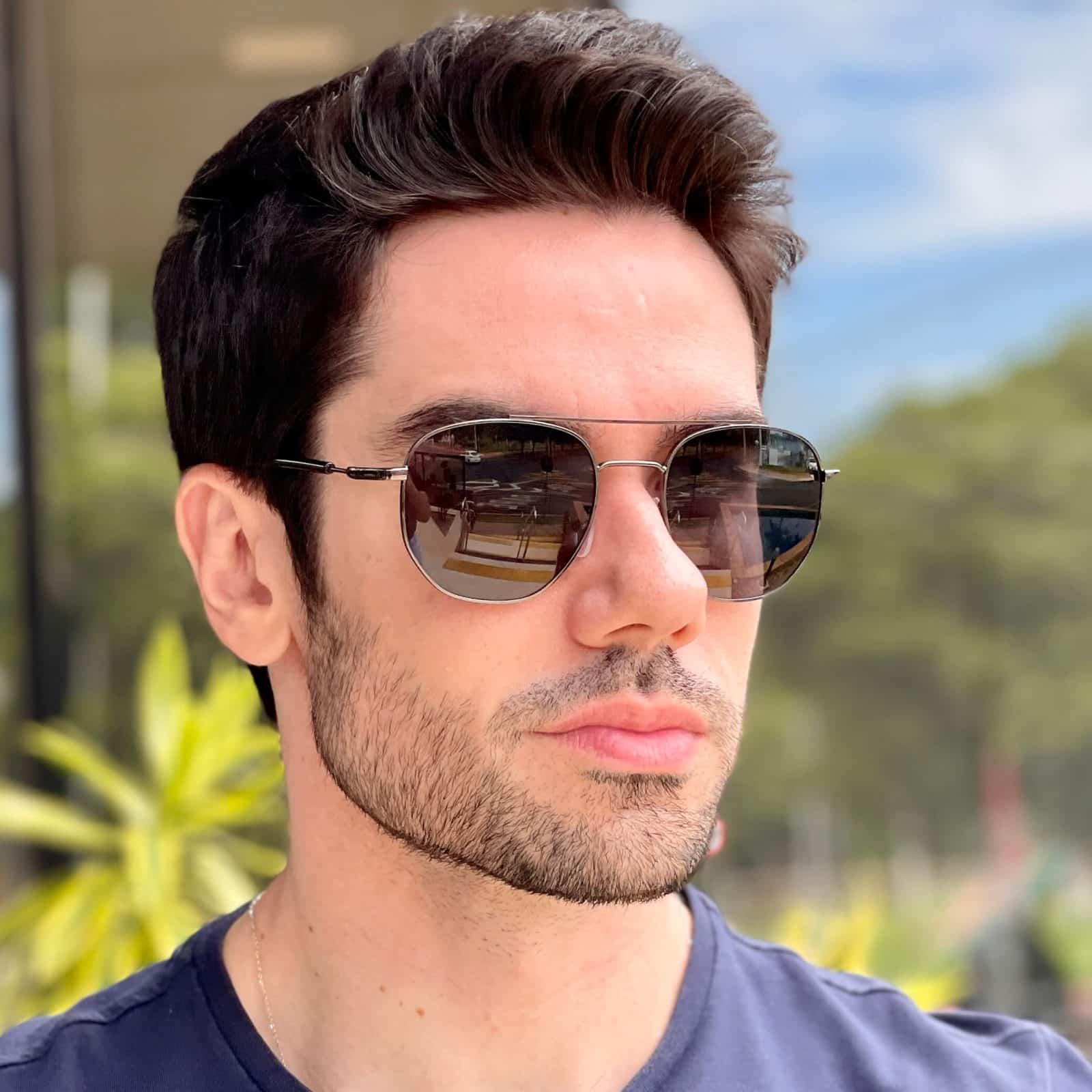 safine com br oculos de sol masculino aviador preto erick 3