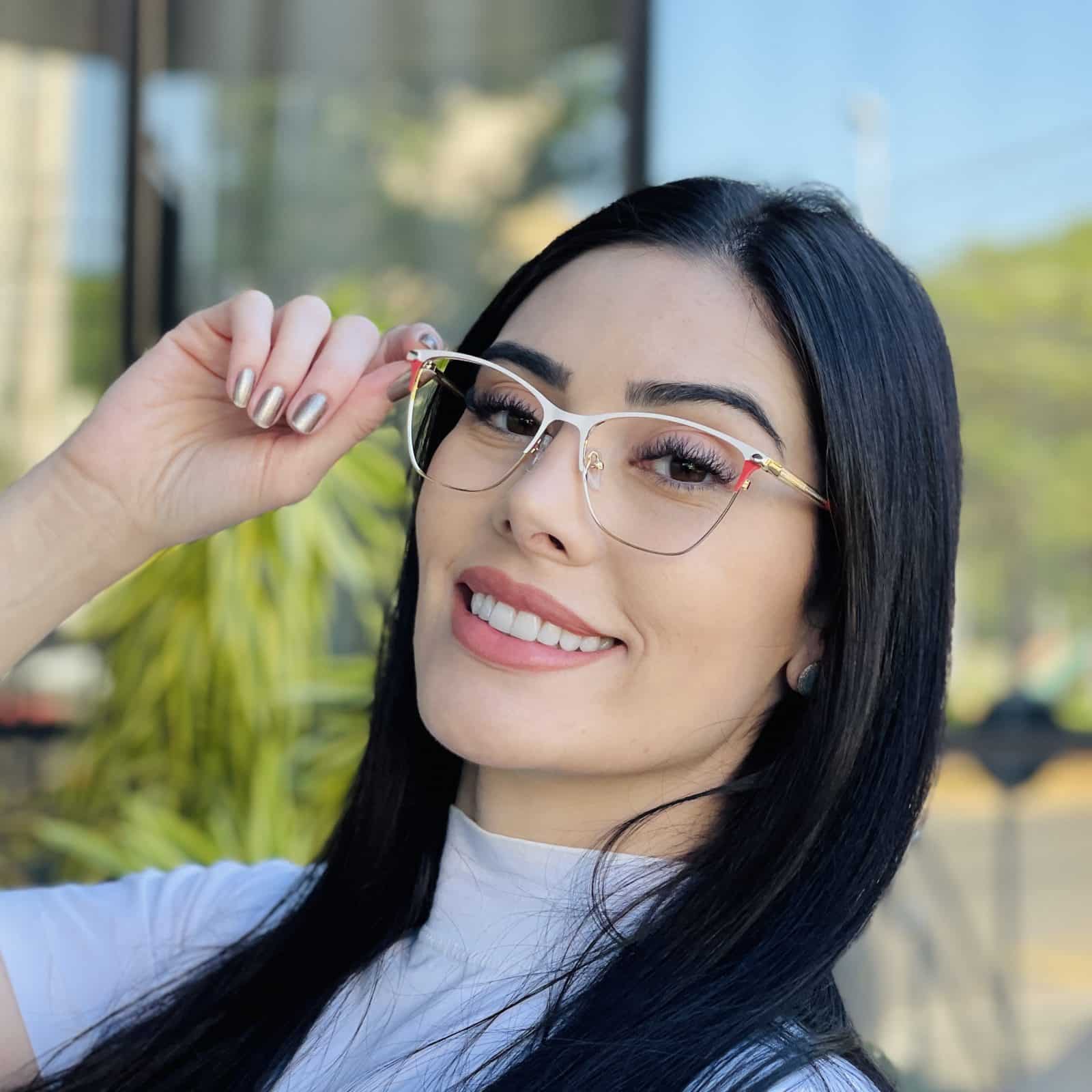 safine com br oculos de grau feminino gatinho branco mabe