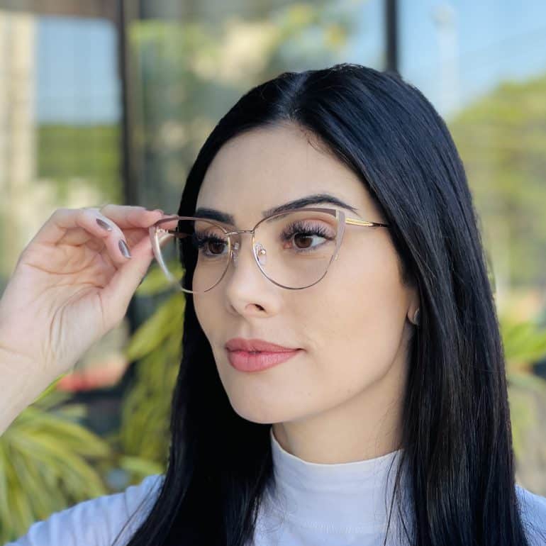 safine com br oculos de grau feminino gatinho marrom carol 5