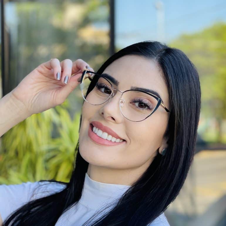 safine com br oculos de grau feminino gatinho preto carol 1