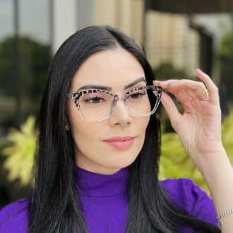 safine com br oculos de grau feminino gatinho tartaruga e transparente helena 2