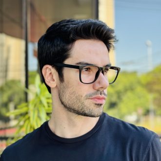 safine com br oculos de grau masculino quadrado preto joao 2