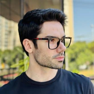 safine com br oculos de grau masculino quadrado preto ruan 2