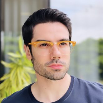 safine com br oculos de grau masculino quadrado caramelo marco 1