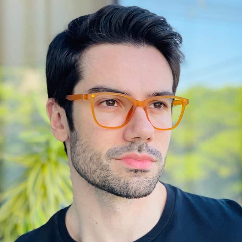 safine com br oculos 2 em 1 clip on masculino quadrado laranja caio 4