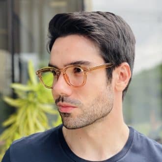 safine com br oculos de grau masculino quadrado champanhe augusto 3