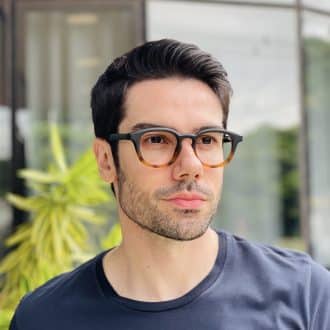 safine com br oculos de grau masculino quadrado preto e tartaruga augusto 1