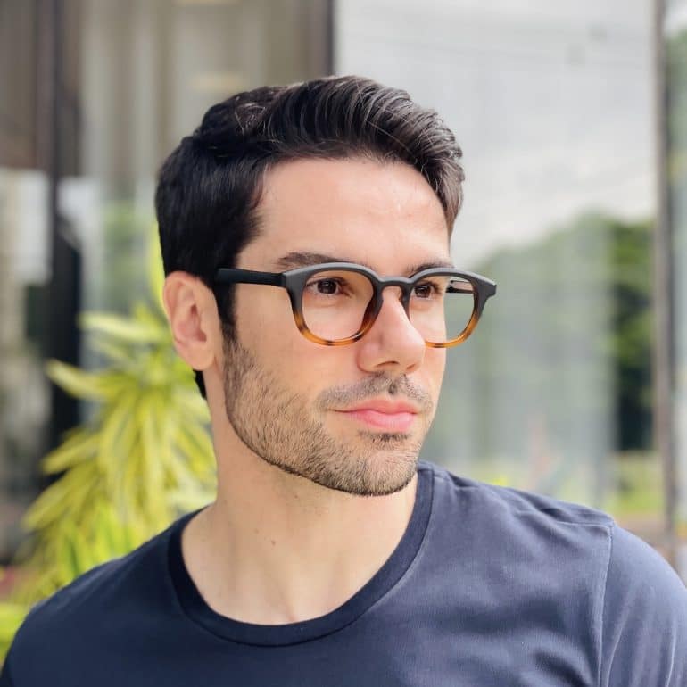 safine com br oculos de grau masculino quadrado preto e tartaruga augusto 3