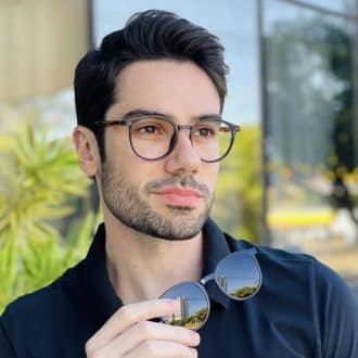 safine com br oculos 2 em 1 clip on masculino redondo azul joao 1