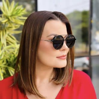 safine com br oculos 2 em 1 clip on feminino redondo preto e rose aurora 7