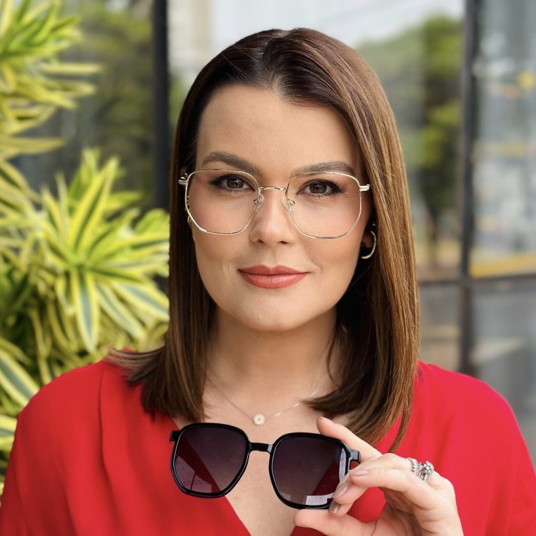 safine com br oculos 2 em 1 clip on hexagonal dourado amanda